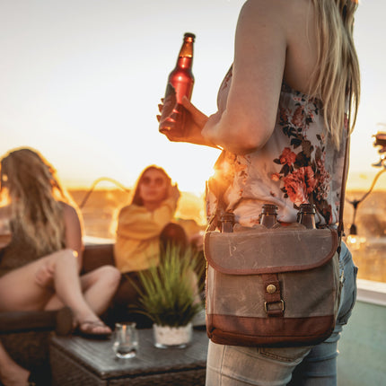 Beer Caddy Cooler Tote with Opener