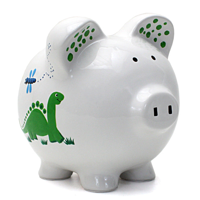 Dinosaurs & Dragonflies Large Piggy Bank