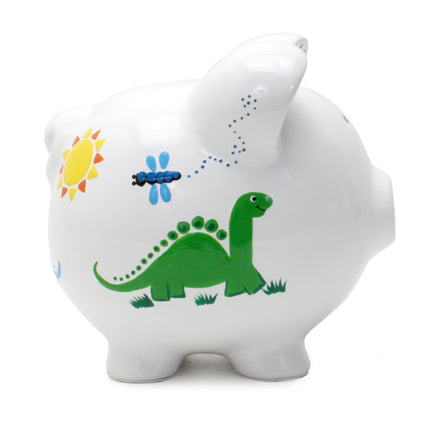 Dinosaurs & Dragonflies Large Piggy Bank