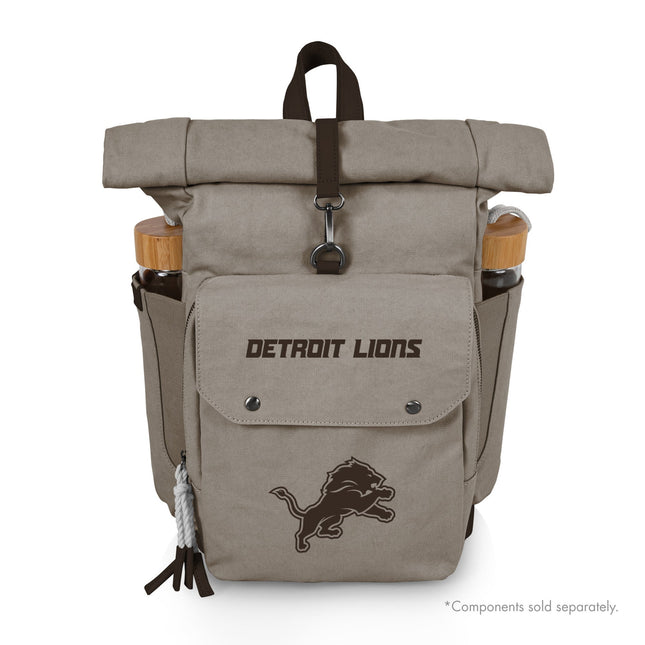Detroit Lions - Carmel Roll Top Picnic Backpack Cooler
