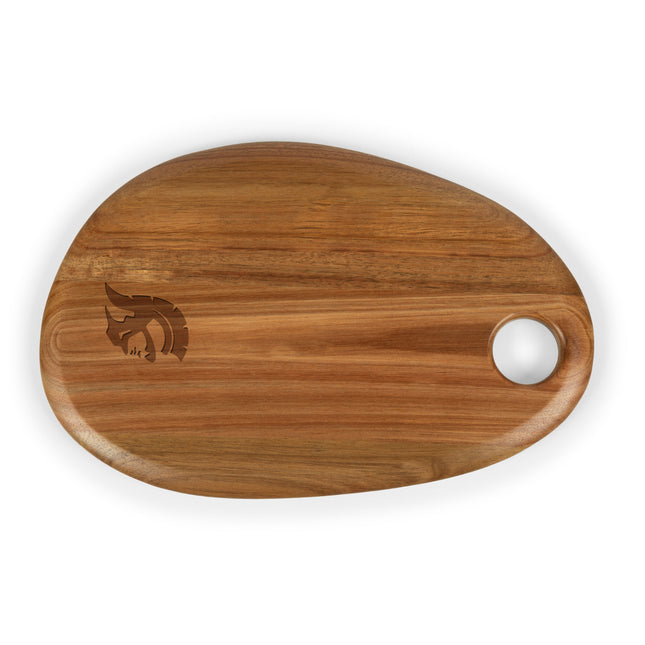 USC Trojans - Pebble Shaped Acacia Serving Board 15" x 1"