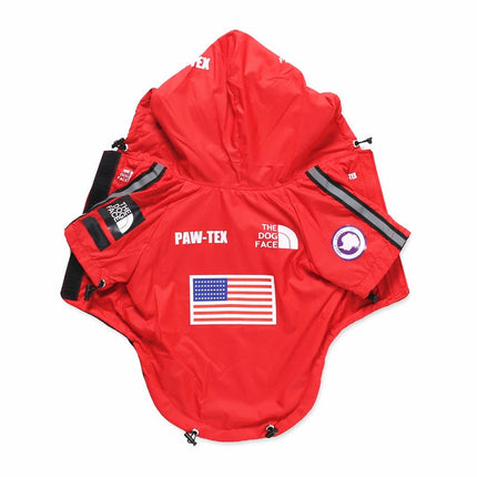 The Dog Face Windproof Waterproof Reflective Pet Cat Dog Jacket