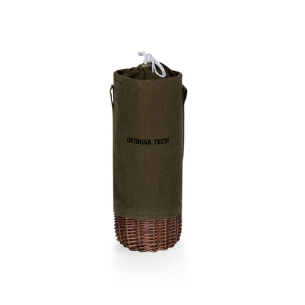 Georgia Tech Yellow Jackets Malbec Insulated Canvas Wine Bottle Basket