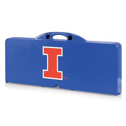 Illinois Fighting Illini Picnic Table Portable Folding Table w Seats