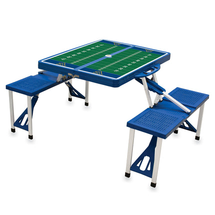 West Virginia Mountaineers Picnic Table Portable Folding Table w Seats