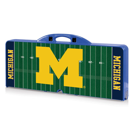 Michigan Wolverines Football Field Picnic Table Folding Table Seats