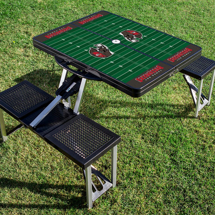 Tampa Bay Buccaneers - Picnic Table Portable Folding Table with Seats