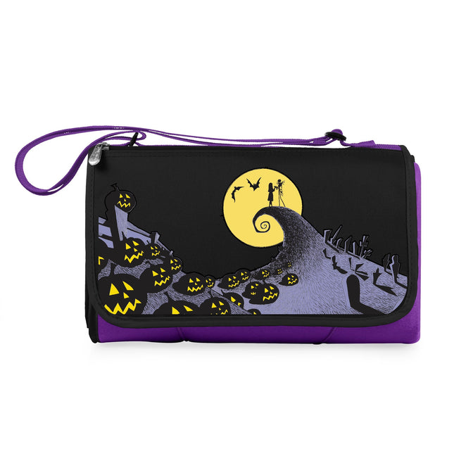 Nightmare Before Christmas Jack & Sally - Blanket Tote Outdoor Picnic Blanket