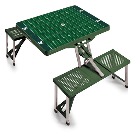 Michigan St Spartans Football Field Picnic Table Folding Table Seats