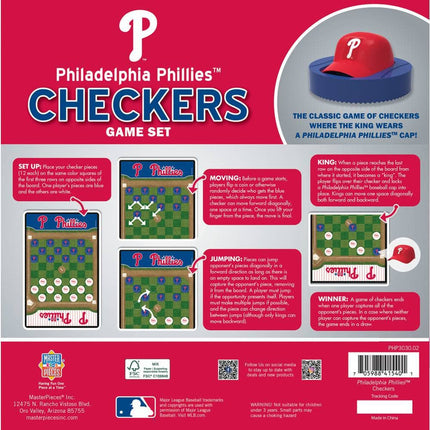 Philadelphia Phillies Checkers Board Game
