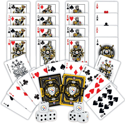 Pittsburgh Steelers - 2-Pack Playing Cards & Dice Set