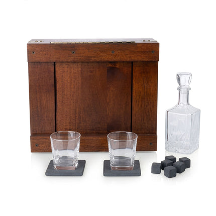 Whiskey Box Gift Set with Decanter
