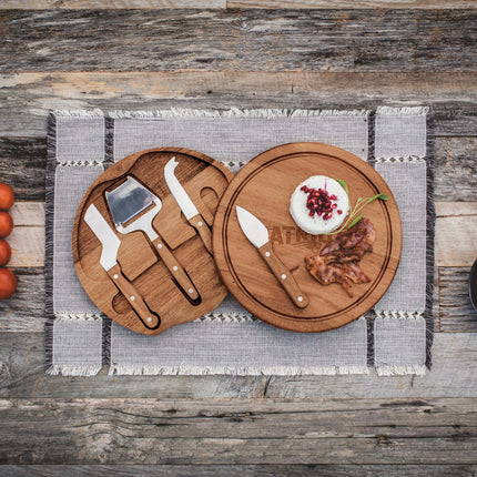 New England Patriots - Acacia Circo Cheese Cutting Board & Tools Set