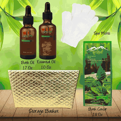 Eucalyptus Mint Aromatherapy Spa Basket