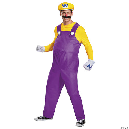 Adult Deluxe Super Mario Brothers Wario Costume
