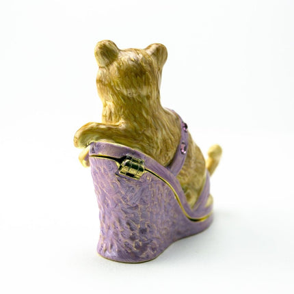 Cat sitting on an Evening Shoe Trinket Box