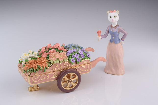 Florist Cat Trinket Box