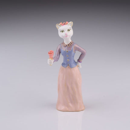 Florist Cat Trinket Box