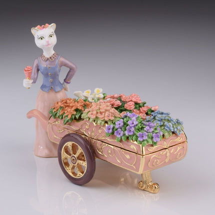 Florist Cat Trinket Box