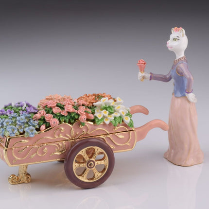 Florist Cat Trinket Box