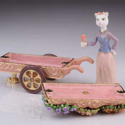 Florist Cat Trinket Box