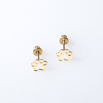 Dog Paw Stud Earrings
