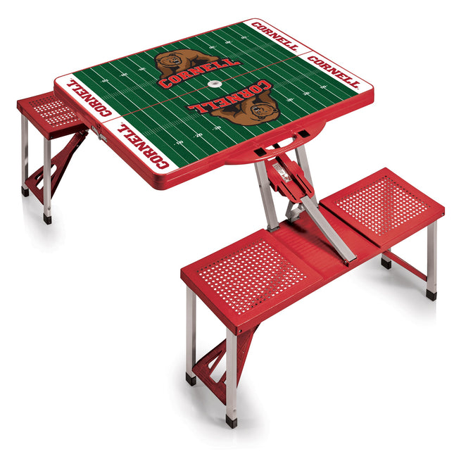 Cornell Big Red Football Field Picnic Table Folding Table with Seats