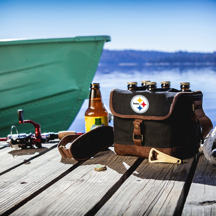 Pittsburgh Steelers - Beer Caddy Cooler Tote with Opener