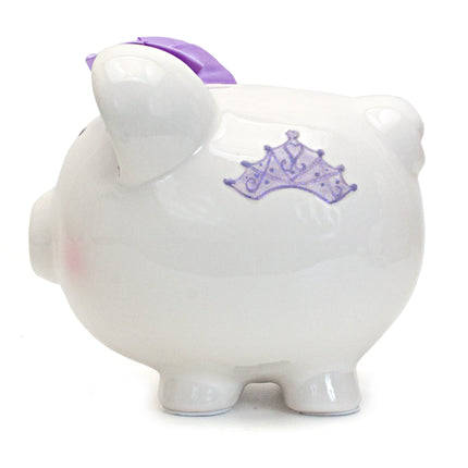 Lavender Fairytale Castle Large Piggy Bank