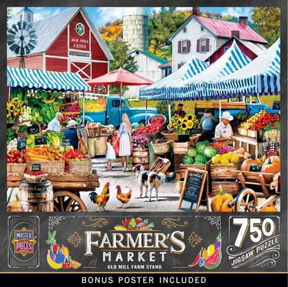 Farmer's Market - Old Mill Farm Stand 750 Piece Puzzle