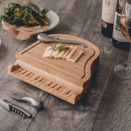 Piano Cheese Cutting Board & Tools Set