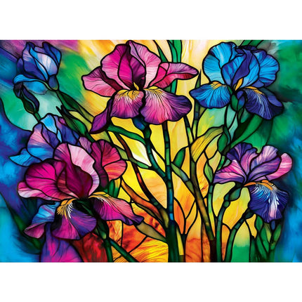 Stained Glass - 500 Piece Jigsaw Puzzles 4 Pack