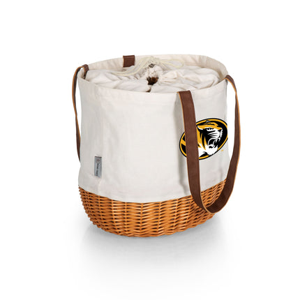 Mizzou Tigers - Coronado Canvas and Willow Basket Tote