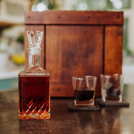 Whiskey Box Gift Set with Decanter