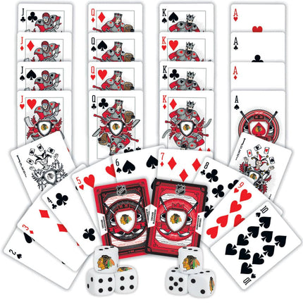 Chicago Blackhawks - 2-Pack Playing Cards & Dice Set