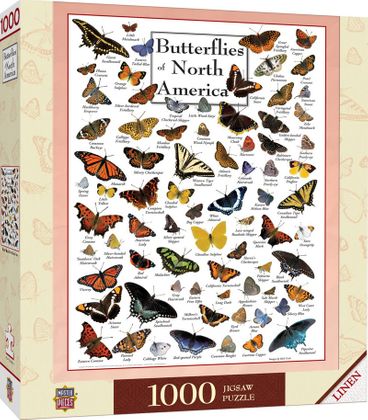 Field Guide Butterflies of North America 1000 Piece Puzzle