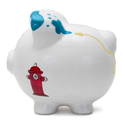 Firetruck Large Piggy Bank