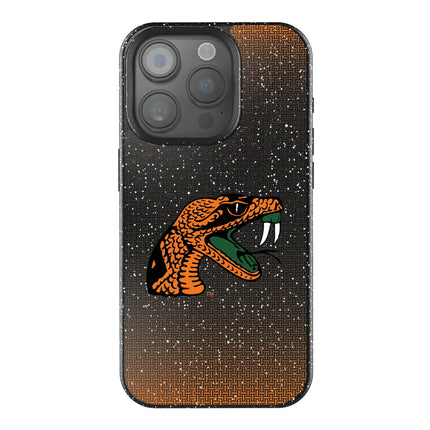 Florida A&M University Rattlers Linen Black Bling Phone Case for Apple iPhone
