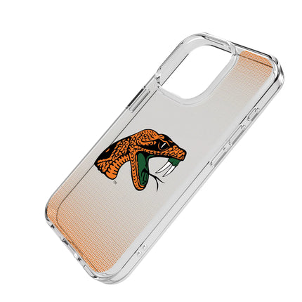 Florida A&M University Rattlers Linen Clear Phone Case for Apple iPhone