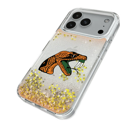 Florida A&M University Rattlers Linen Glitter Phone Case for Apple iPhone