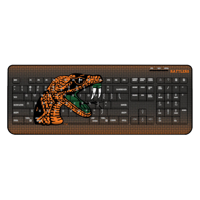Florida A&M University Rattlers Linen Wireless USB Keyboard