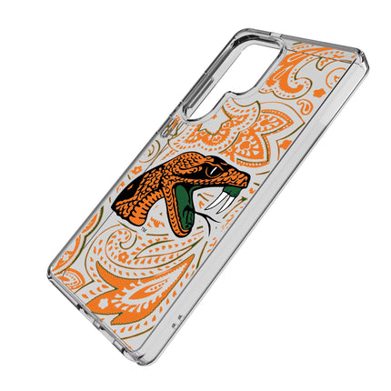 Florida A&M University Rattlers Paisley Clear Phone Case for Samsung Galaxy