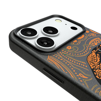 Florida A&M University Rattlers Paisley MagSafe Compatible Phone Case for Apple iPhone