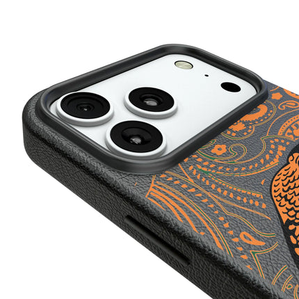 Florida A&M University Rattlers Paisley MagSafe Compatible Phone Case for Apple iPhone