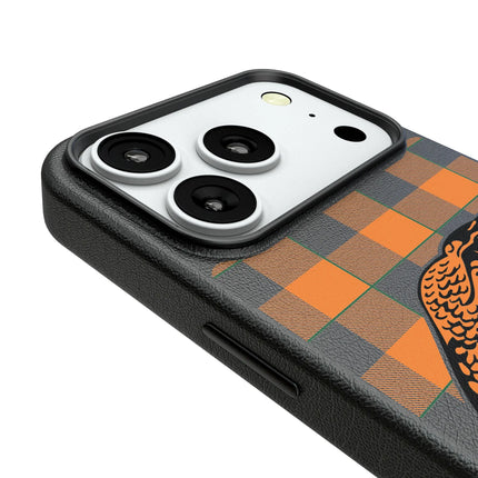 Florida A&M University Rattlers Plaid MagSafe Compatible Phone Case for Apple iPhone