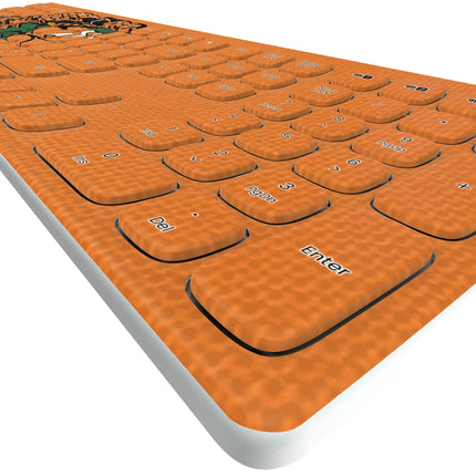 Florida A&M University Rattlers Solid Curved Wireless Keyboard