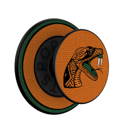 Florida A&M University Rattlers Stripe PopSockets Magnetic Phone Grip and Stand