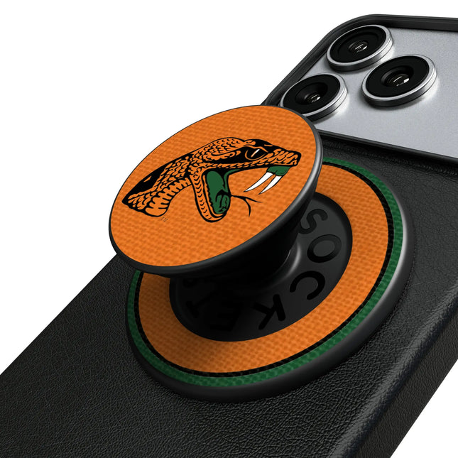 Florida A&M University Rattlers Stripe PopSockets Magnetic Phone Grip and Stand