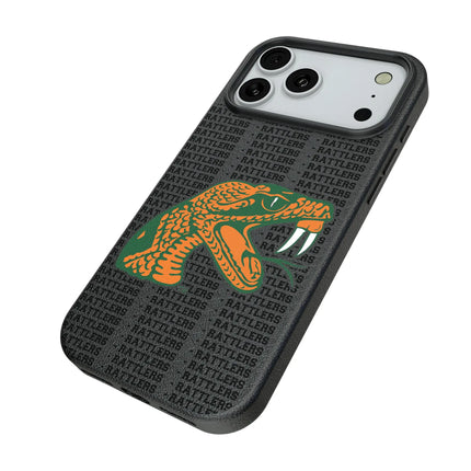 Florida A&M University Rattlers Text Backdrop MagSafe Compatible Phone Case for Apple iPhone