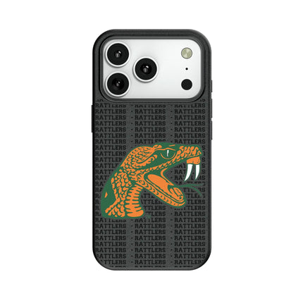 Florida A&M University Rattlers Text Backdrop MagSafe Compatible Phone Case for Apple iPhone